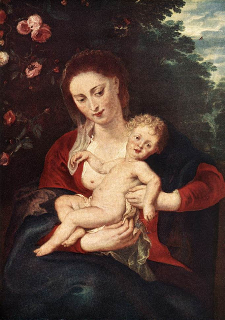 Virgin and Child, Peter Paul Rubens,baroque paintings