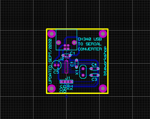 Designing a USB to UART Module Board using CH340G