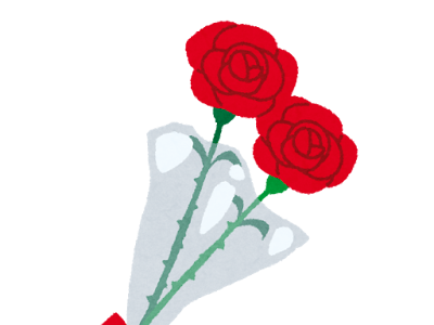 かわいい バラ の 花束 イラスト 328312