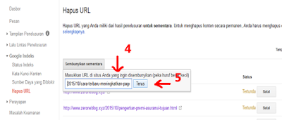 Cara Menghapus Artikel, Url atau postingan yang sudah terindexs di Google Terbaru