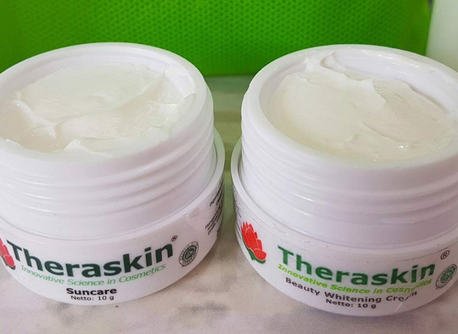 Tekstur Cream Theraskin Glowing 4 In 1 Original