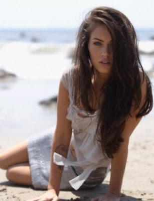 megan fox in the beach