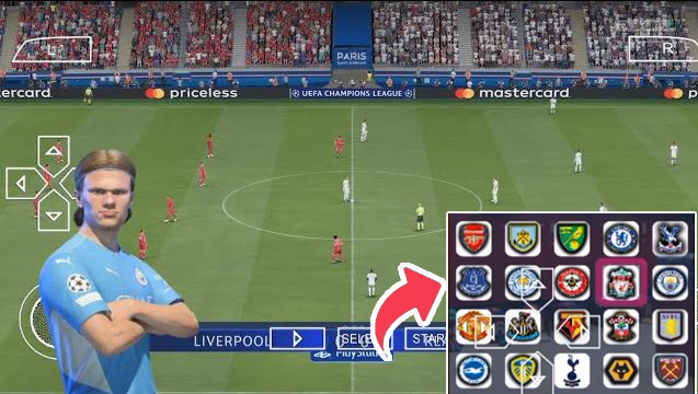 Download Game PPSSPP PES Mod eFootball 2022 Peter Drury Commentary Final Update Transfer And Real Face Best Graphics HD