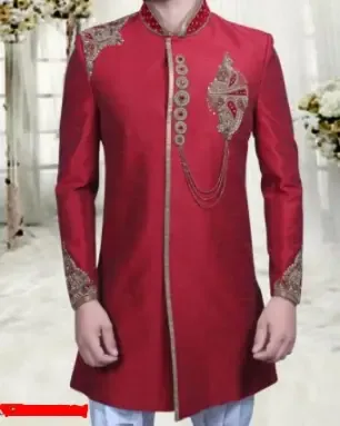 Wedding Sherwani Collection - Boys Sherwani Punjabi Designs - Wedding Sherwani Rentals - biyer sherwani pic - NeotericIT.com