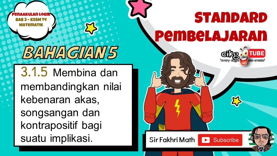 Part 9 Bab 3 Penaakulan Logik Tingkatan 4 Kssm Sirfakhrimath