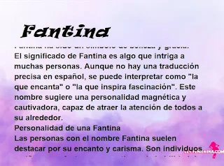 significado del nombre Fantina