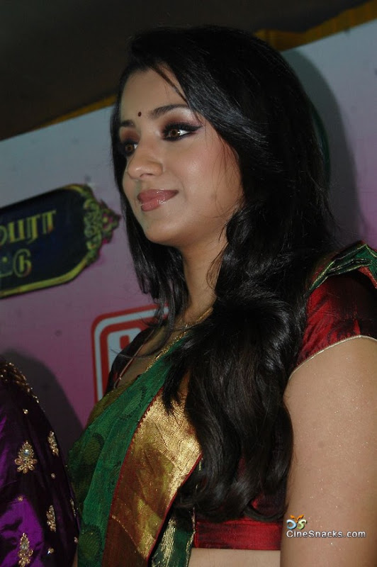 Photos Trisha sizzles at Pothys silk saree expo stills hot images