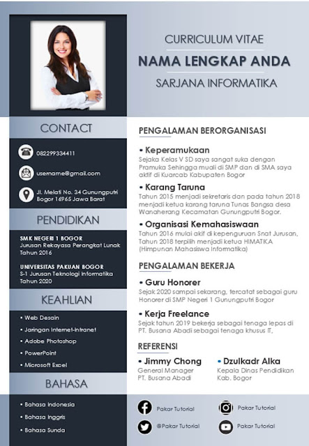 Template CV yang Bagus