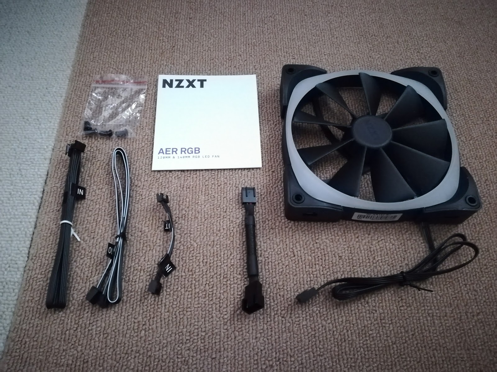 Nzxt Aer Rgb 140cmファン到着