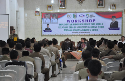 Pemkab Lampung Timur Gelar Workshop Aplikasi Sistem Keuangan Desa