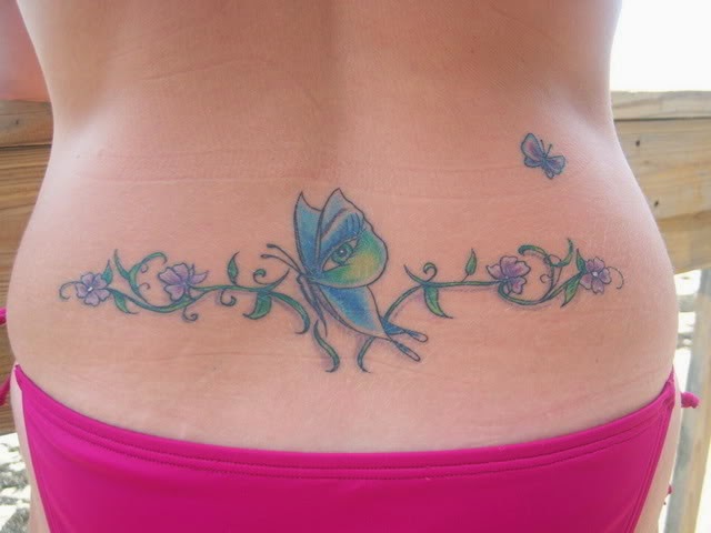 Beautiful Butterfly Tattoos For Your Lower Back