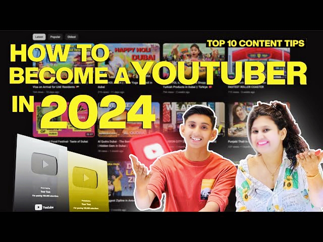 How to become a youtuber in 2024?