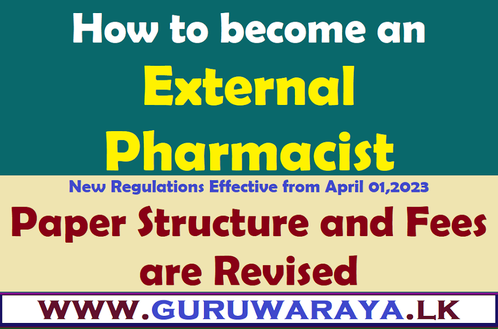 How to become an External Pharmacist