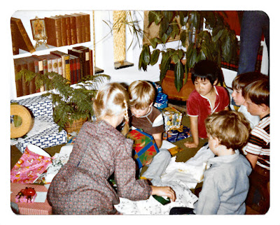 Laju Lee looks on with envy at all my fabulous birthday presents at 19 Ramona Avenue in Piedmont in August of 1980.