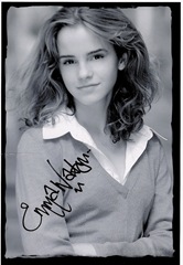 emma watson signed photo