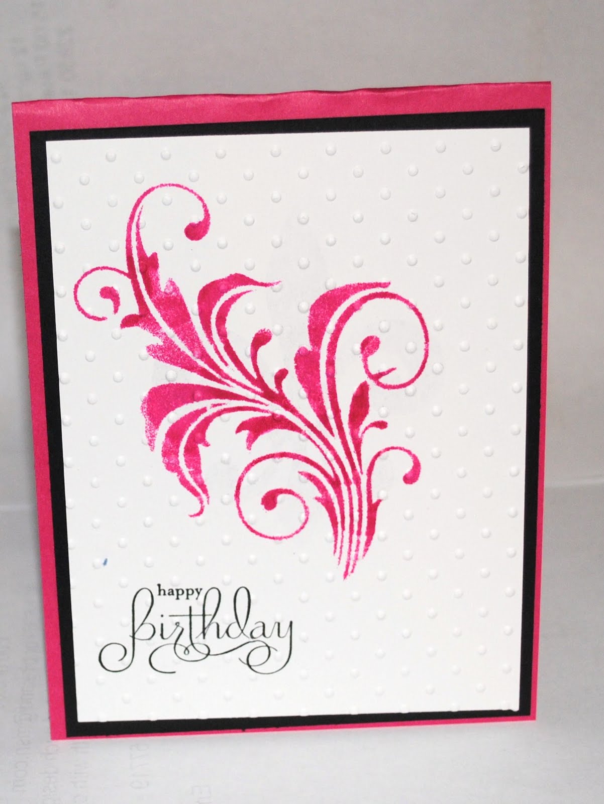 Stamping Ideas with Peg Stencil  Birthday  Cards 