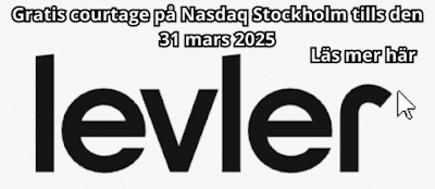 handla aktier på Nasdaq Stockholm utan courtage med Levler tills den 31 mars 2025