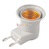 E27 LED Light Male socket to EU Type