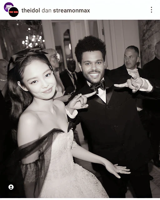Many praised The Weeknd's co-star's appearance there. She appeared in a white dress with black accents on the sleeves.