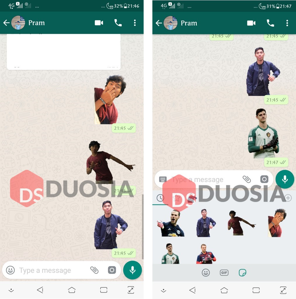 2 Cara Membuat Sticker Whatsapp Personal Dengan Wajah Sendiri Duosia