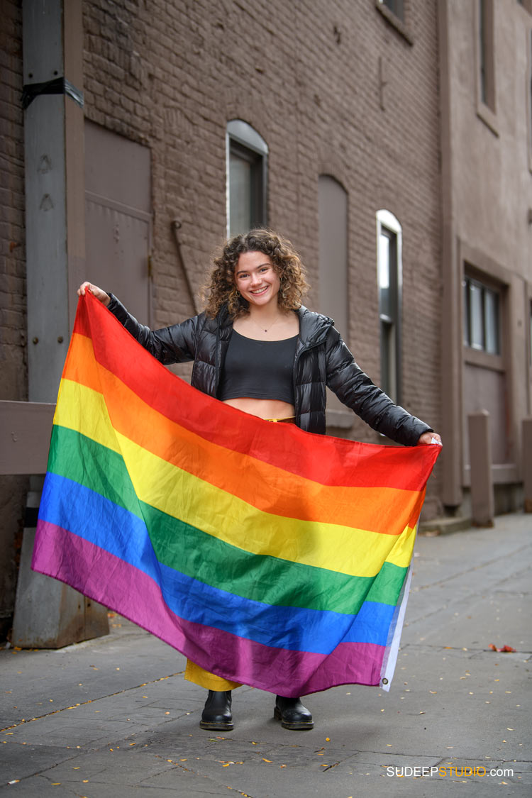 Ann Arbor Senior Pictures for Girls LGBTQ Pride by SudeepStudio.com Ann Arbor Senior Pictures Photographer