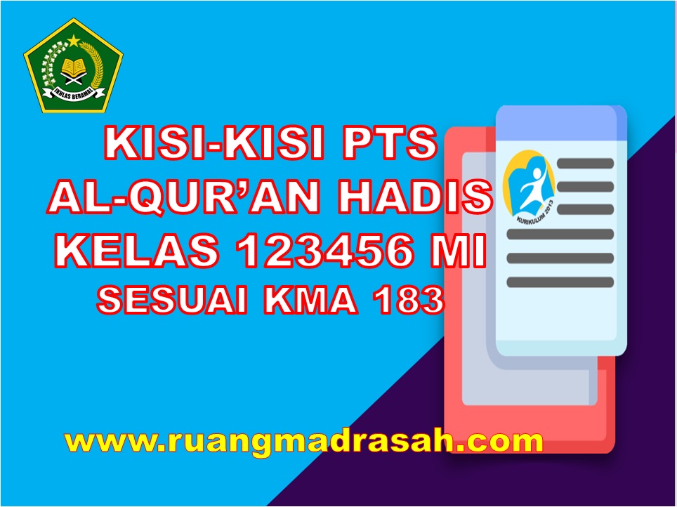 Kisi-kisi Soal PTS Al-Qur'an Hadis1-6