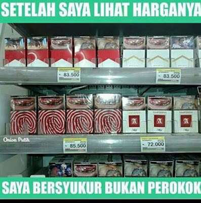 12 Editan Foto Harga Rokok Naik Sangat Ekstrim di Minimarket Ini Bikin Para Perokok Deg-degan