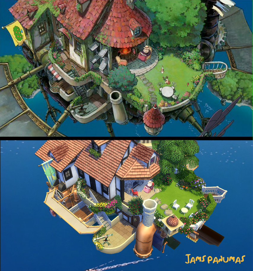 Howls Moving Castle บ้าน the sims 4