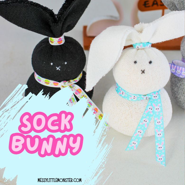 No sew sock bunny craft