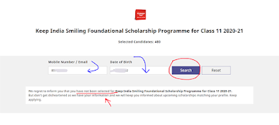 How to check Selection Colgate Scholarship 2021