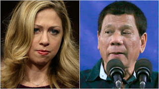 Bill Clinton, Chelsea Clinton, Donald Trump, Rodrigo Duterte, Monica Lewinsky, Hillary Clinton