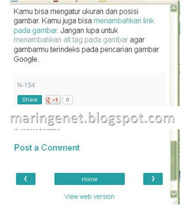 tampilan mobile blogspot