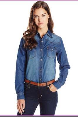 womens denim shirt