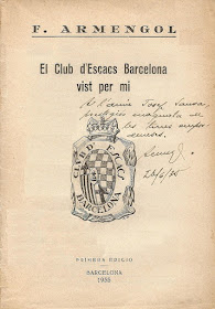 Libro El Club d’Escacs Barcelona vist per mí - Francesc Armengol