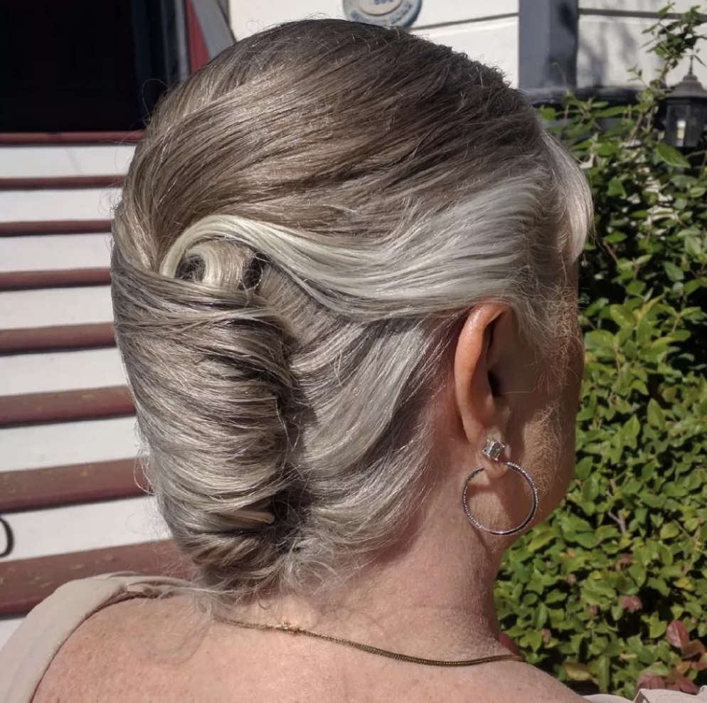 long hairstyles for 65 year old woman