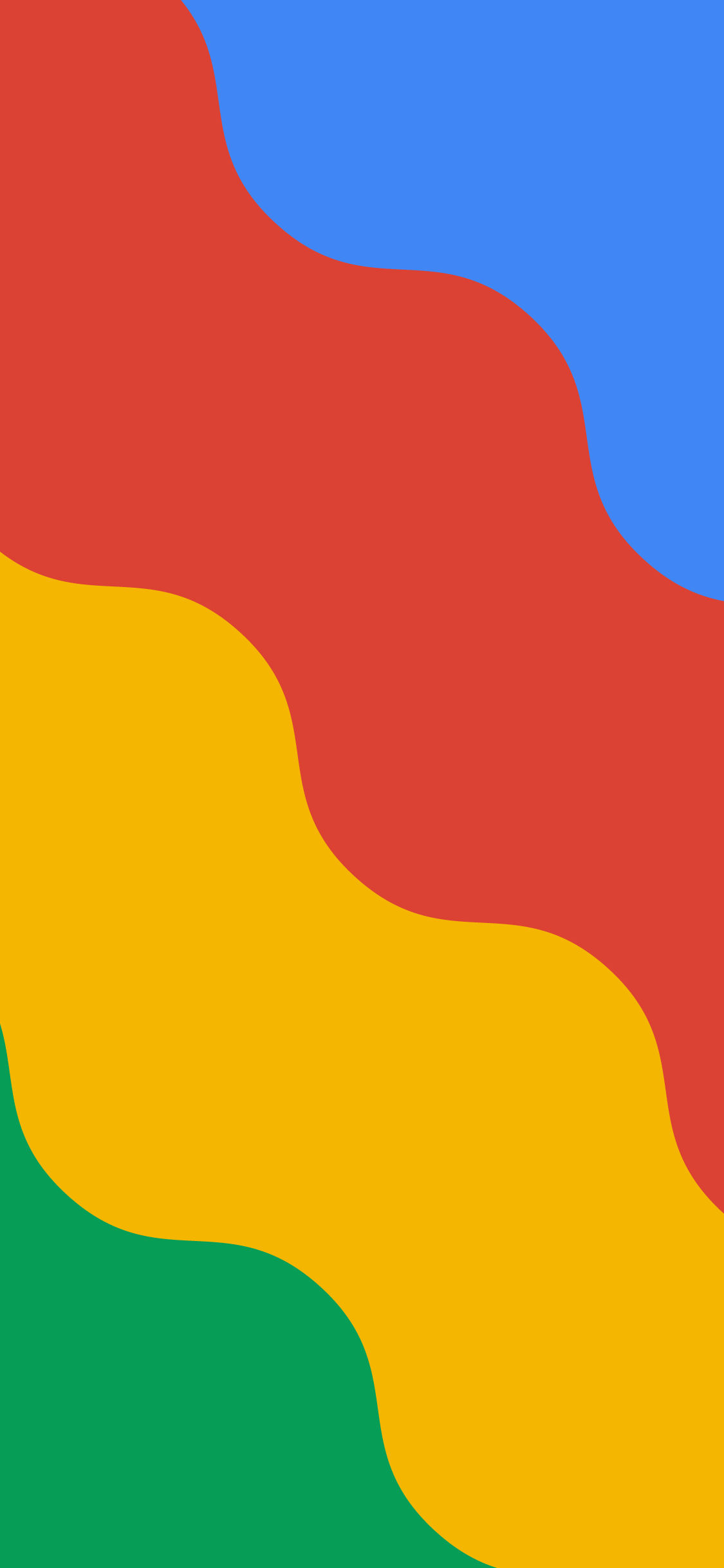simple and flat google colors art to use as phone wallpaper