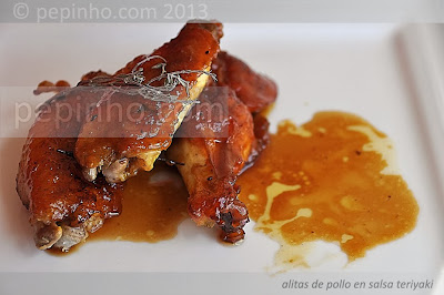 Alitas de pollo en salsa Teriyaki a la naranja y limón