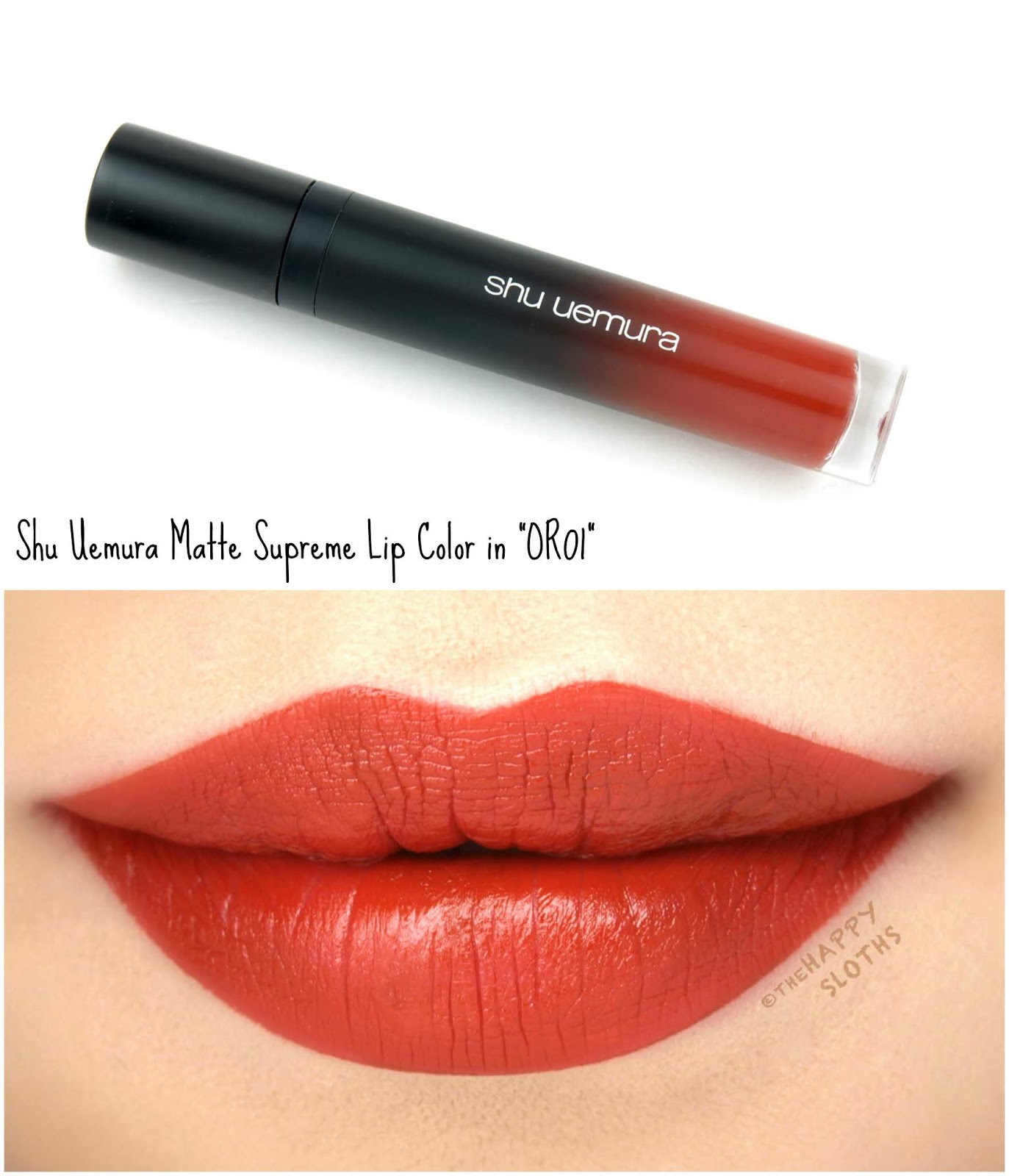 Shu Uemura | Matte Supreme Lip Color in "OR 01": Review and Swatches