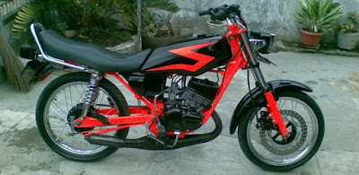 Teknologi Terkini Udate Modifikasi  Motor RX  King  Warna Hitam 