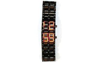 Iron Samurai - Japanese Inspired Red LED Watch