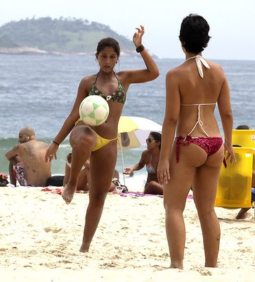 women beach football