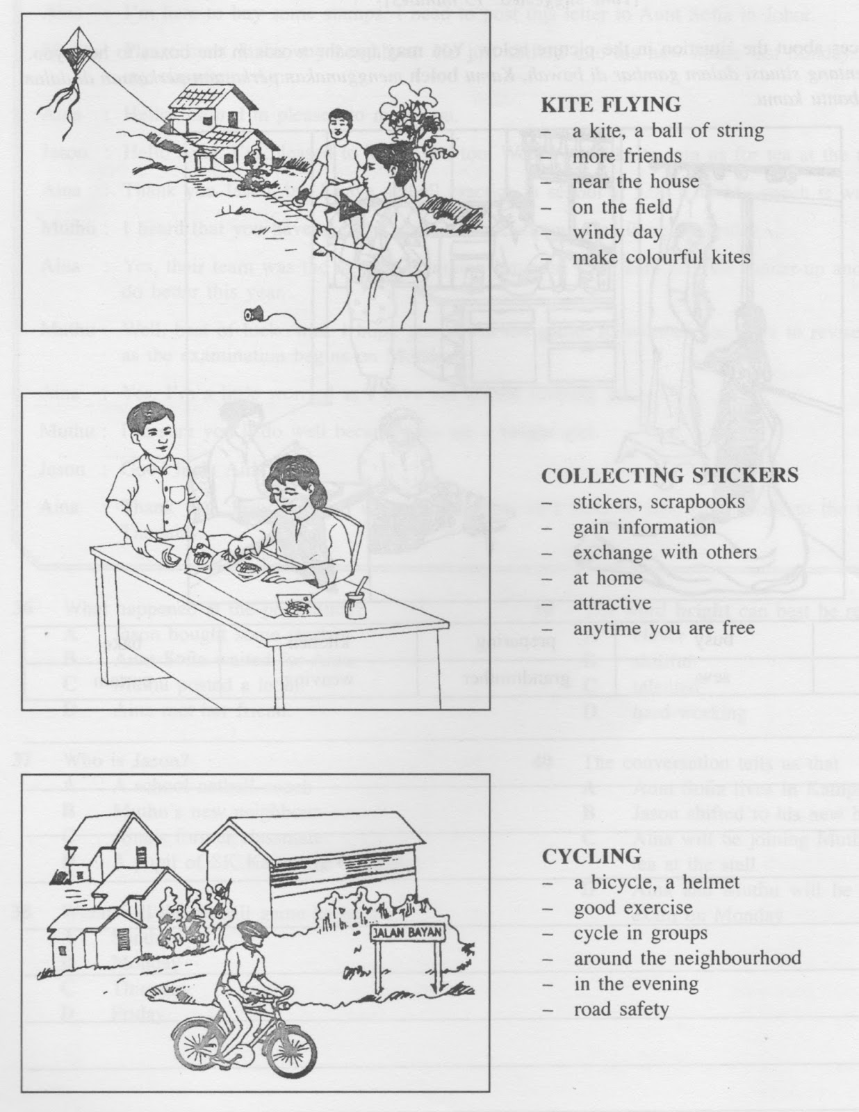 Study thepictures and the information given below. Then 