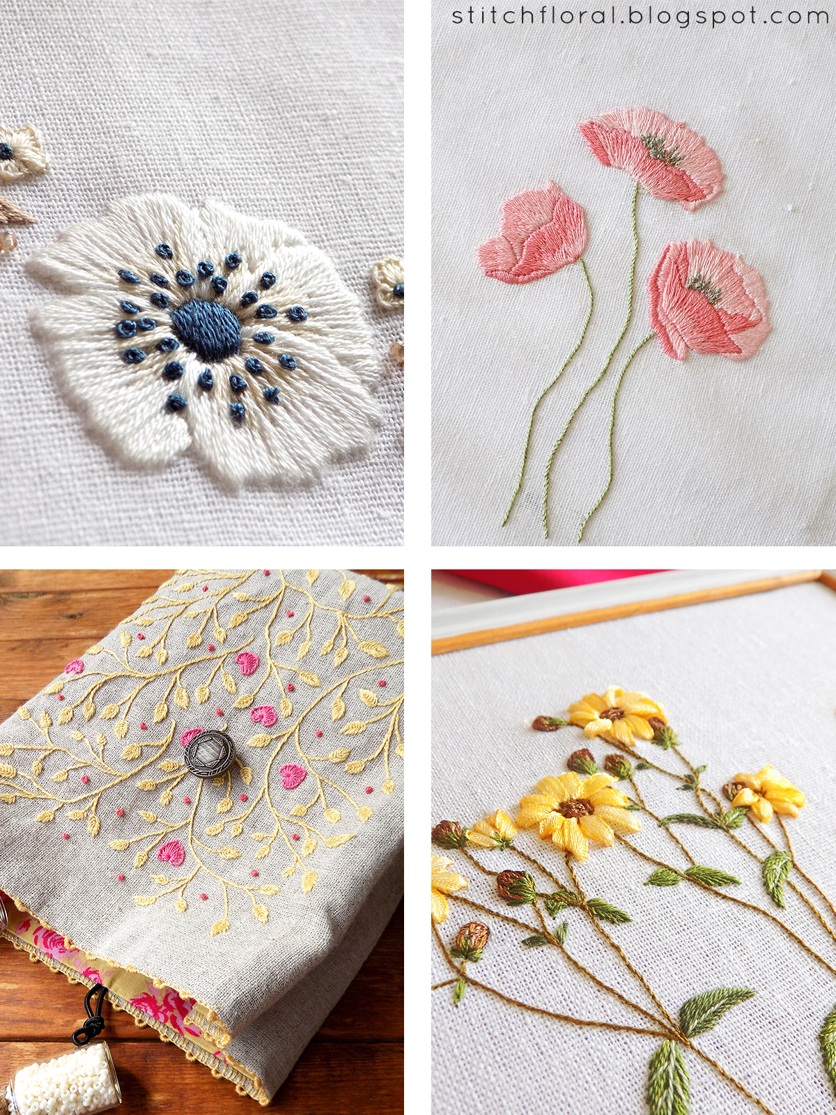 April embroidered projects