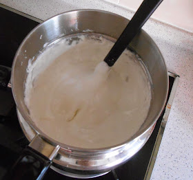 Heat the marshmallows and stir until completely melted