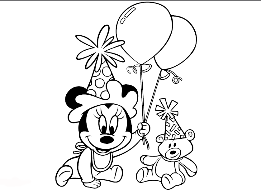 Para Colorear Mickey Mouse Bebe Crafts Diy And Ideas Blog