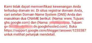 verifikasi kewenangan domain