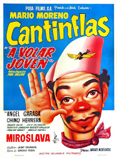 A VOLAR JOVEN. Cartel. México. A VOLAR JOVEN. A volar joven. 1947. México. Dirección: Miguel M. Delgado. Reparto: Mario Moreno "Cantinflas", Armando Arriola, Nono Arsu, Carolina Barret, Roberto Cañedo, Ángel Garasa, Daniel 'Chino' Herrera, Andrés Soler, Julio Villarreal, Maruja Grifell.