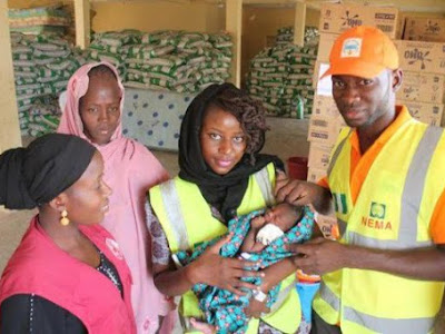 Photos: NEMA welcomes 2 newborn babies in Adamawa IDP camps 