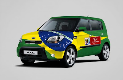 Creates Kia Soul in tribute to Brazil Team