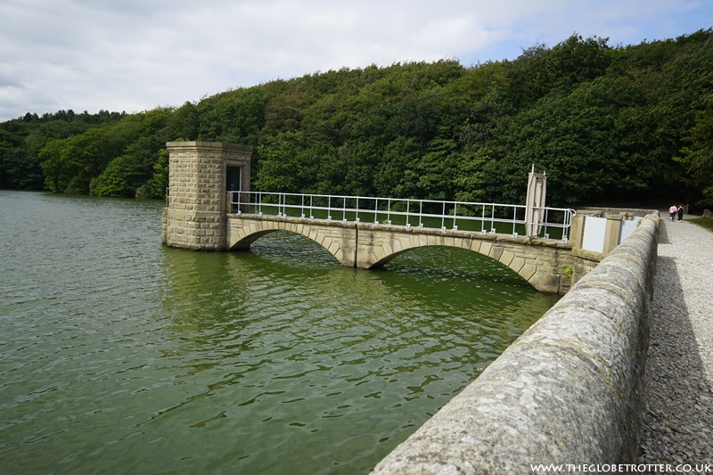 Dam across the Upper Reservoir at Linacre Reservoirs